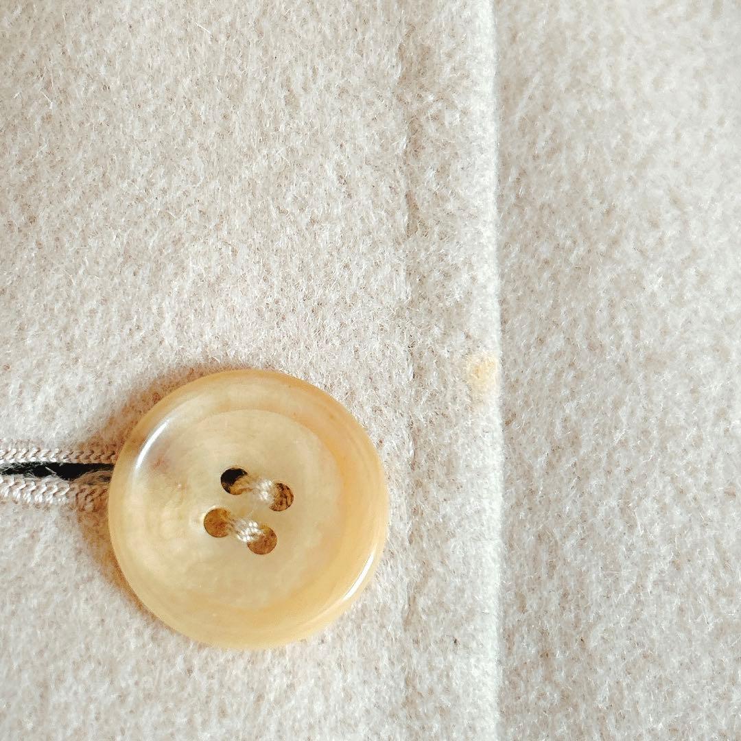 バーバリーロンドン⁂ロングコート　アンゴラ混　ラビットファー　ベージュ　M