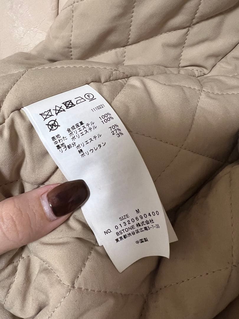ジャケット・アウター AMERI PASTING LIKE FAKELEATHER JACKET
