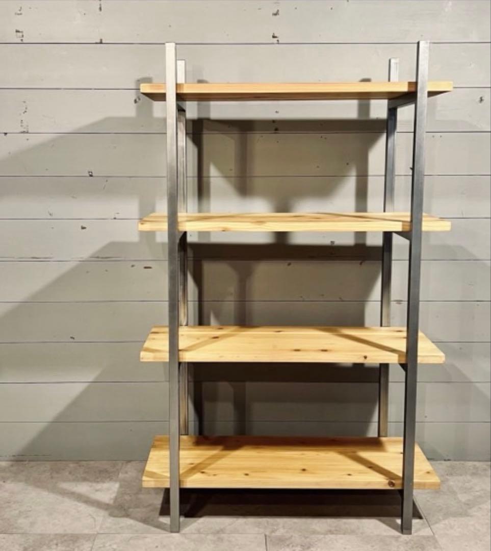 アイアンシェルフ　４段　植物棚　什器　収納棚　オーダーメイド