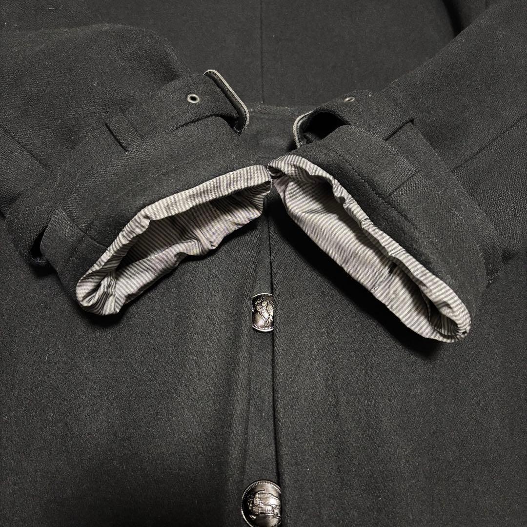 美品 バーバリーブラックレーベル★カシミヤ混 ナポレオンコート メンズ Mサイズ