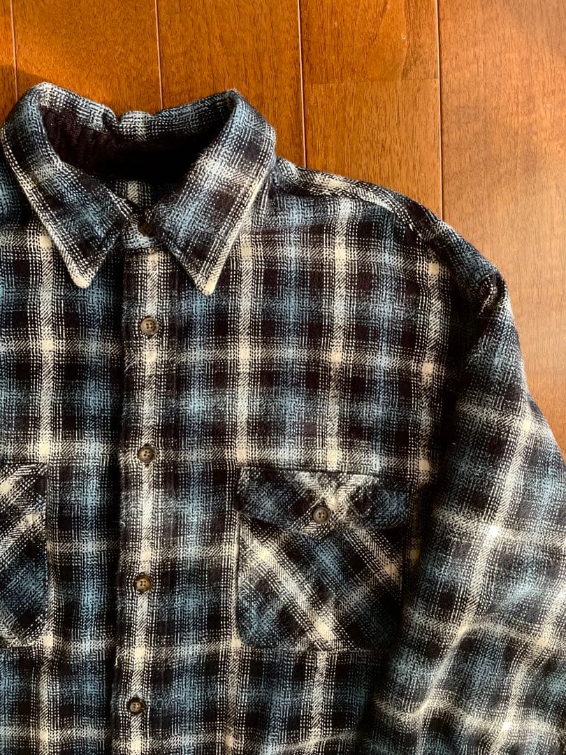 トップス ST JOHN'S BAY OMBRE CHECK FLANNEL SHIRT