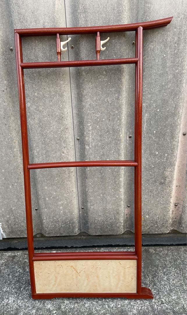 稀少/古道具/当時物/無垢材/木製/衣紋掛け/衣桁/着物掛け/22