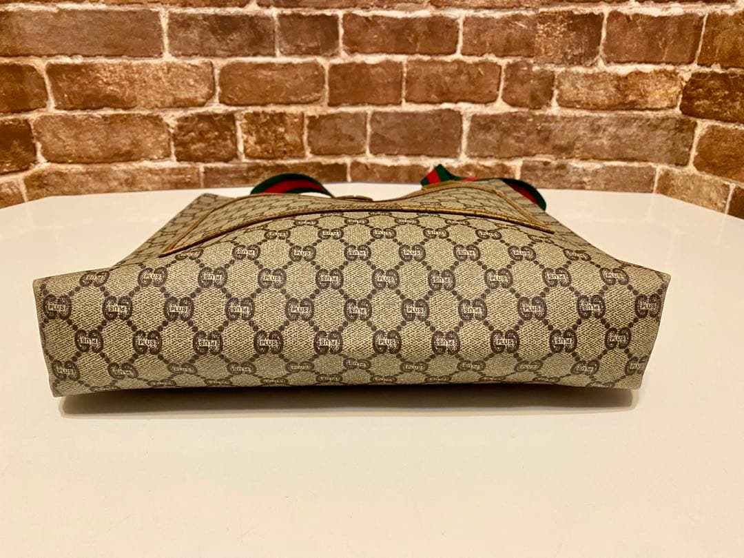 可愛い❗️GUCCIトートバッグ　GGPLUS シェリーライン　オールドグッチ