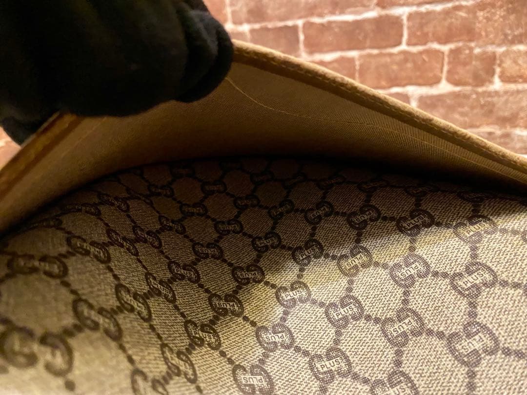 可愛い❗️GUCCIトートバッグ　GGPLUS シェリーライン　オールドグッチ