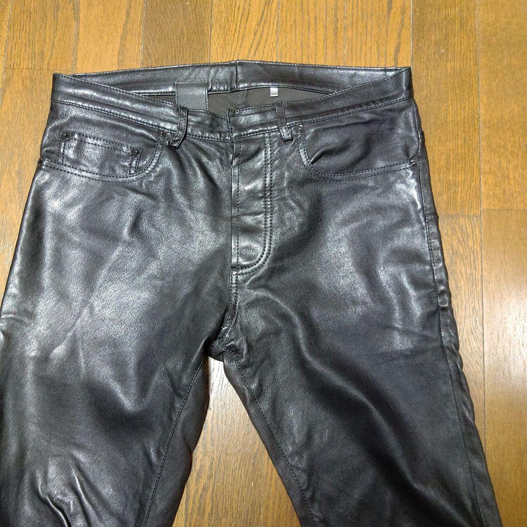 最終的値下げ羊革レザーパンツ検メンズ衣料革パンDiorHomme2012AW