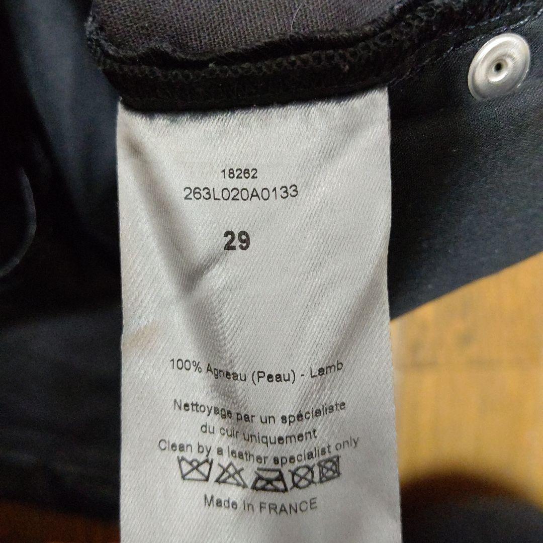 最終的値下げ羊革レザーパンツ検メンズ衣料革パンDiorHomme2012AW