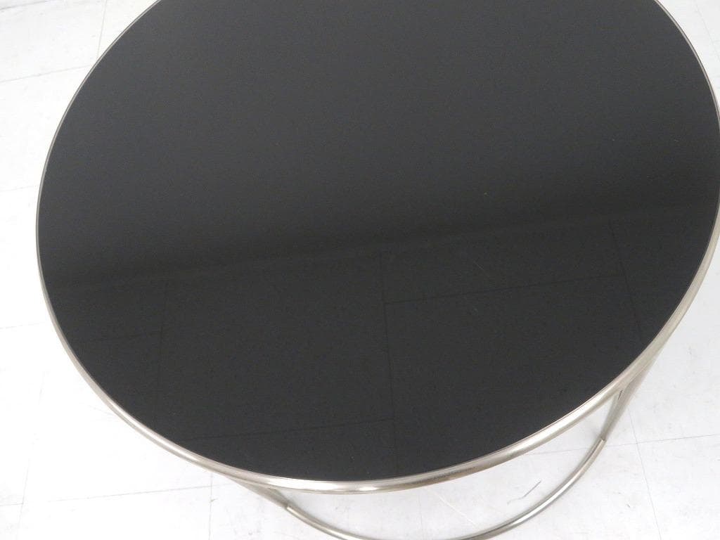 展示品　アルフレックス　ガラス　トンド　サイドテーブル　コーヒーテーブル