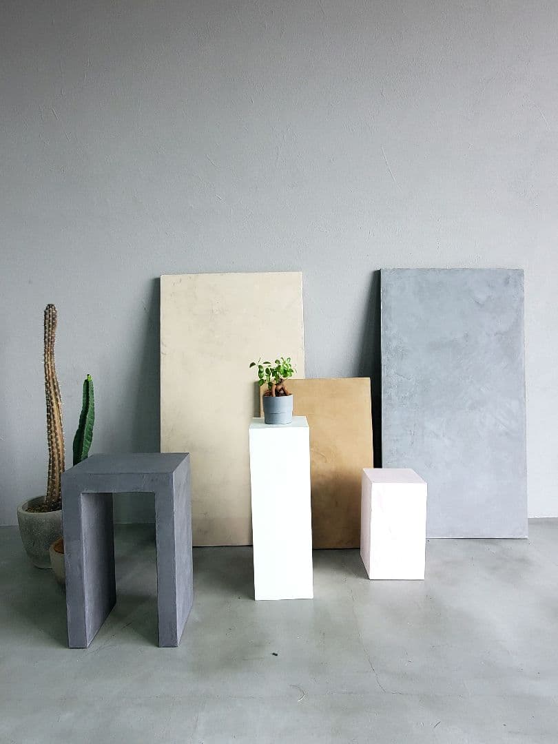 モールテックス ディスプレイテーブル オブジェ オーダー制作 コンクリ家具