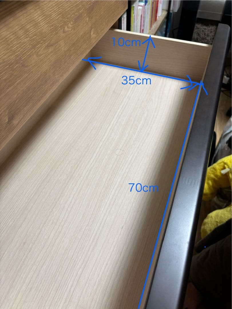 限定値下げ4月28日までブラウンとブラックの6段チェスト