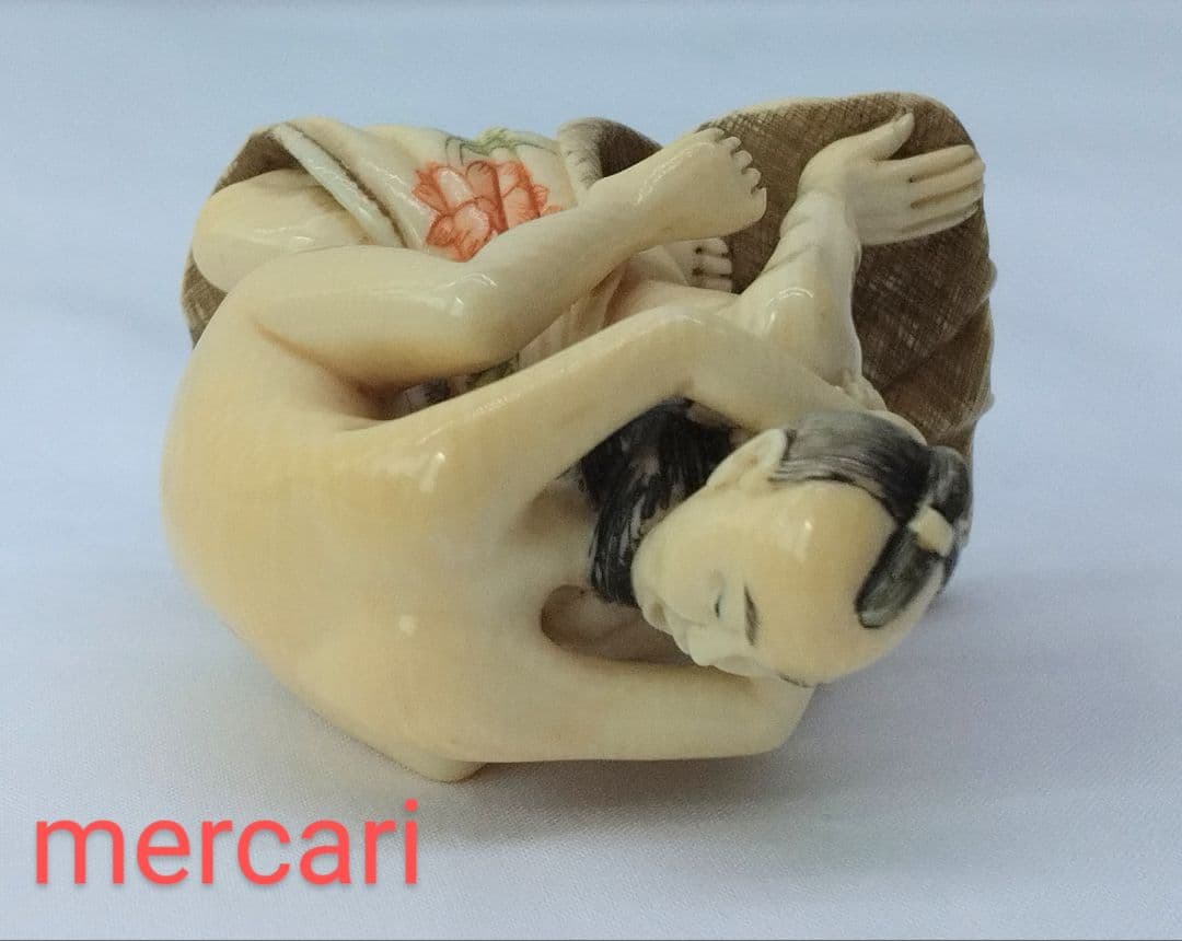 春画 根付 木箱付き