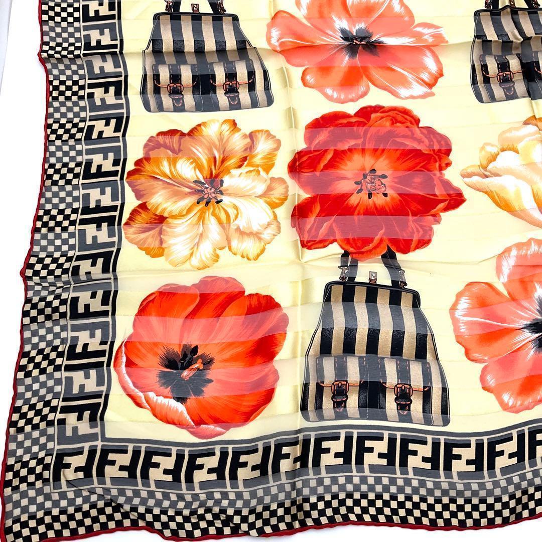 【未使用】FENDI フェンディ スカーフ ペカン バッグ柄 FF