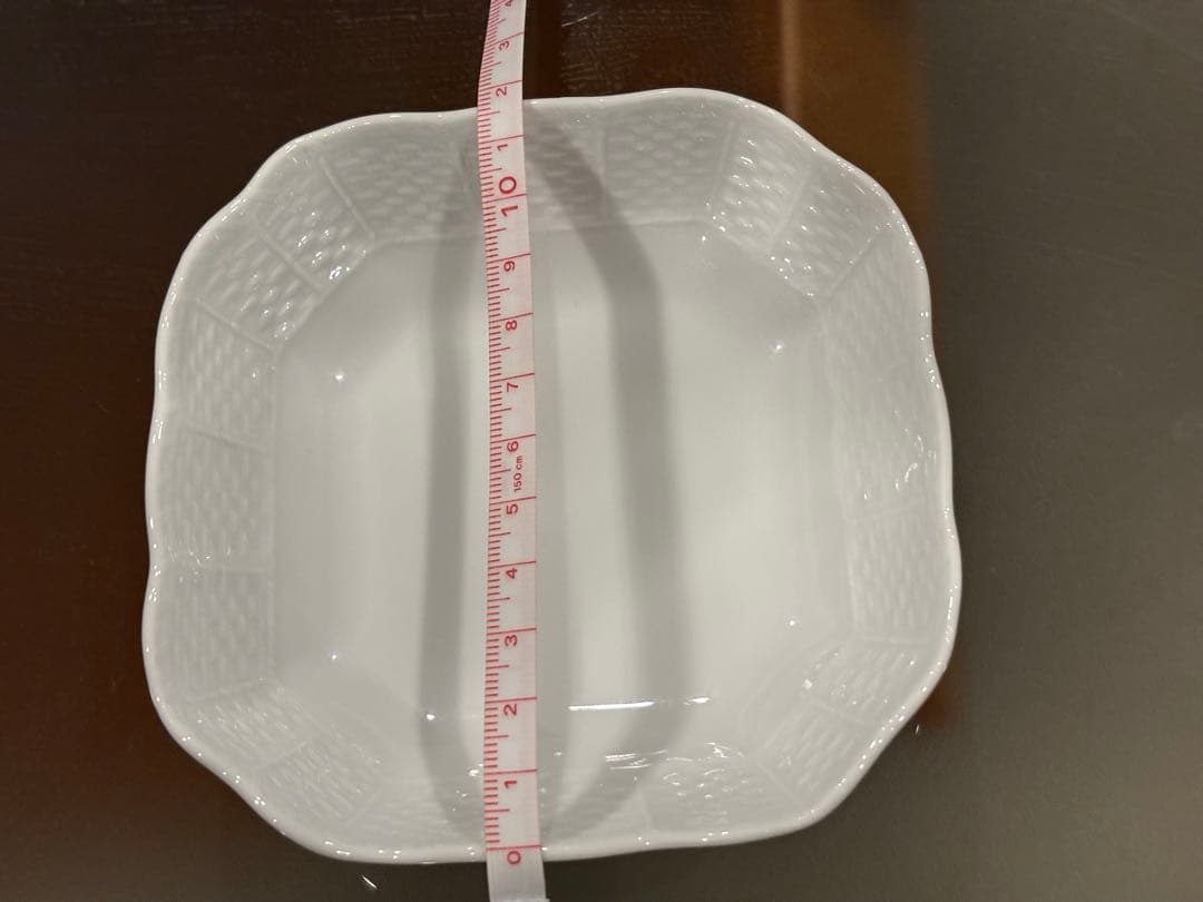 新品　リチャードジノリ　ベッキオホワイト　スクエア　12cm ６客セット