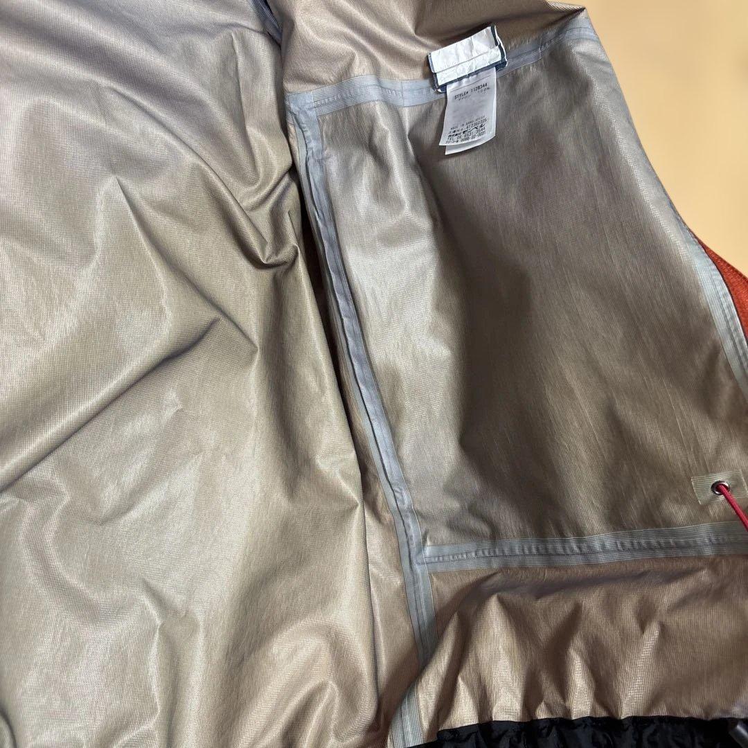 montbell tech shell jacket レッドL 短丈ドローコード