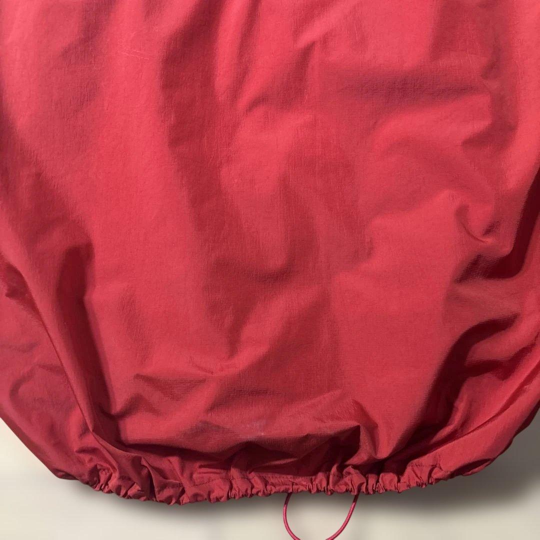 montbell tech shell jacket レッドL 短丈ドローコード