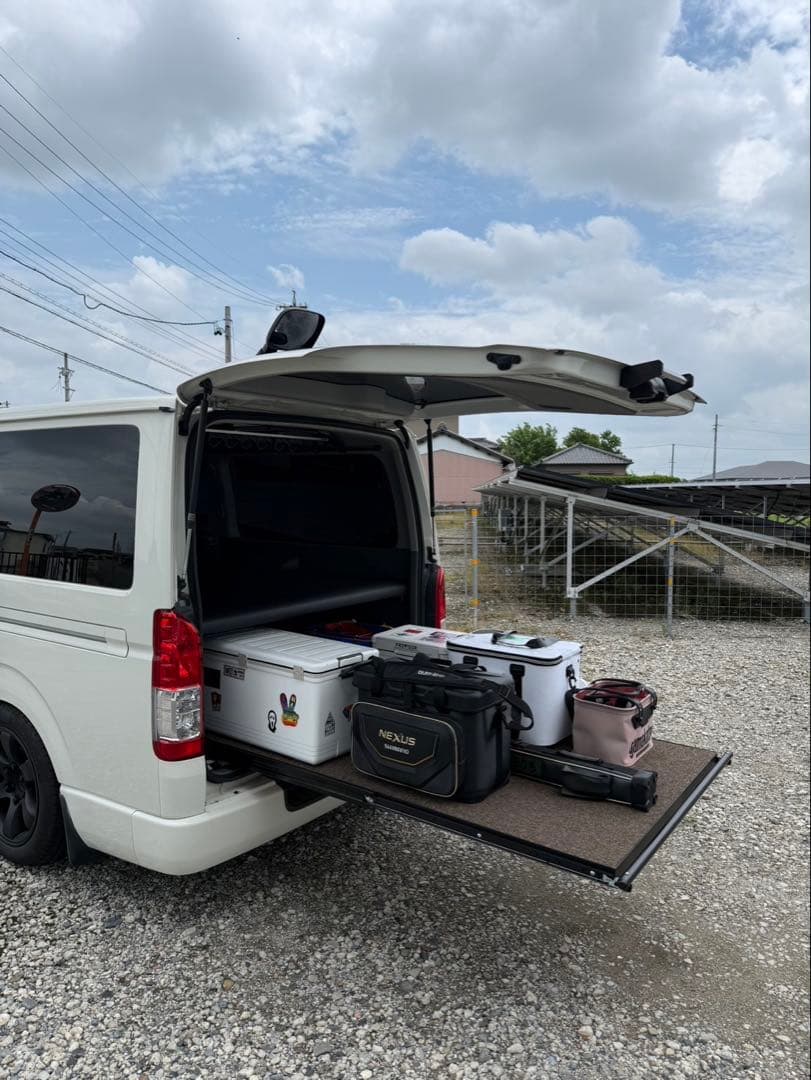 ハイエース スライドフロア 150cm 棚板、フェルト付フルキット送料込