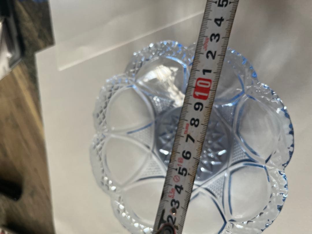 超可愛いヴィンテージガラス　小鉢5枚　ブルーのガラス　和ガラス