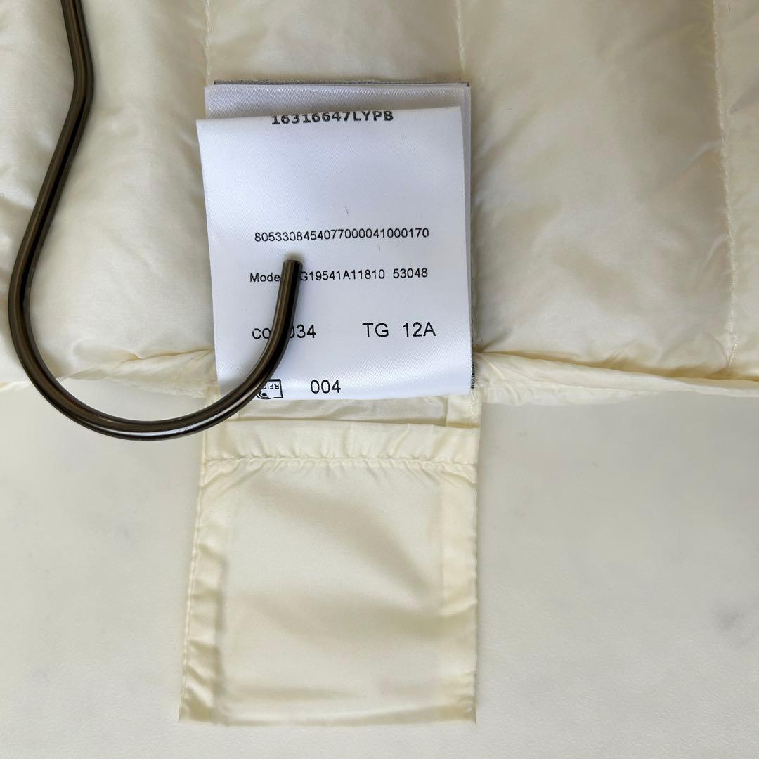 モンクレール 2021年モデル リアーネ ダウンベスト ワッペン ホワイト