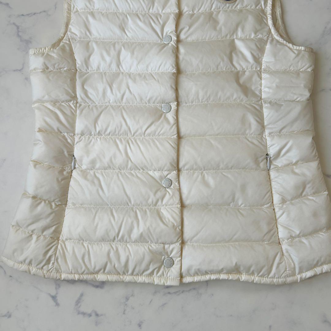 モンクレール 2021年モデル リアーネ ダウンベスト ワッペン ホワイト