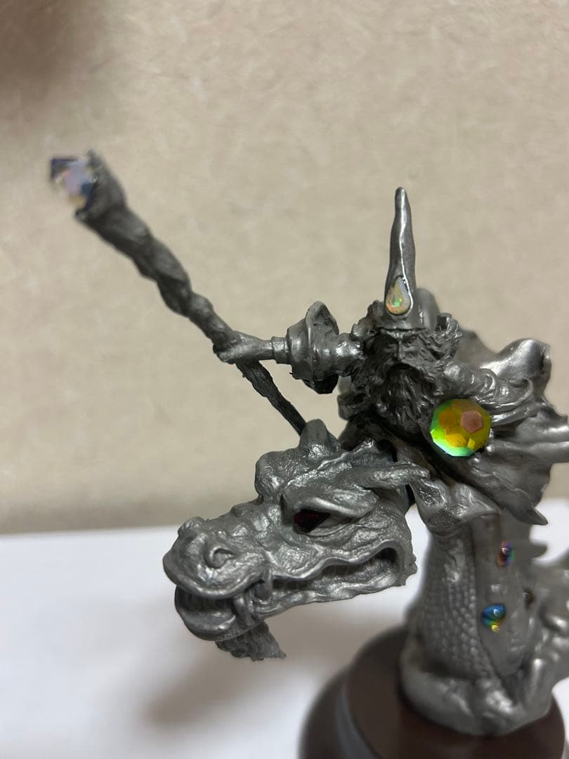 ドラゴンフィギュア 金属製 約16.5cm