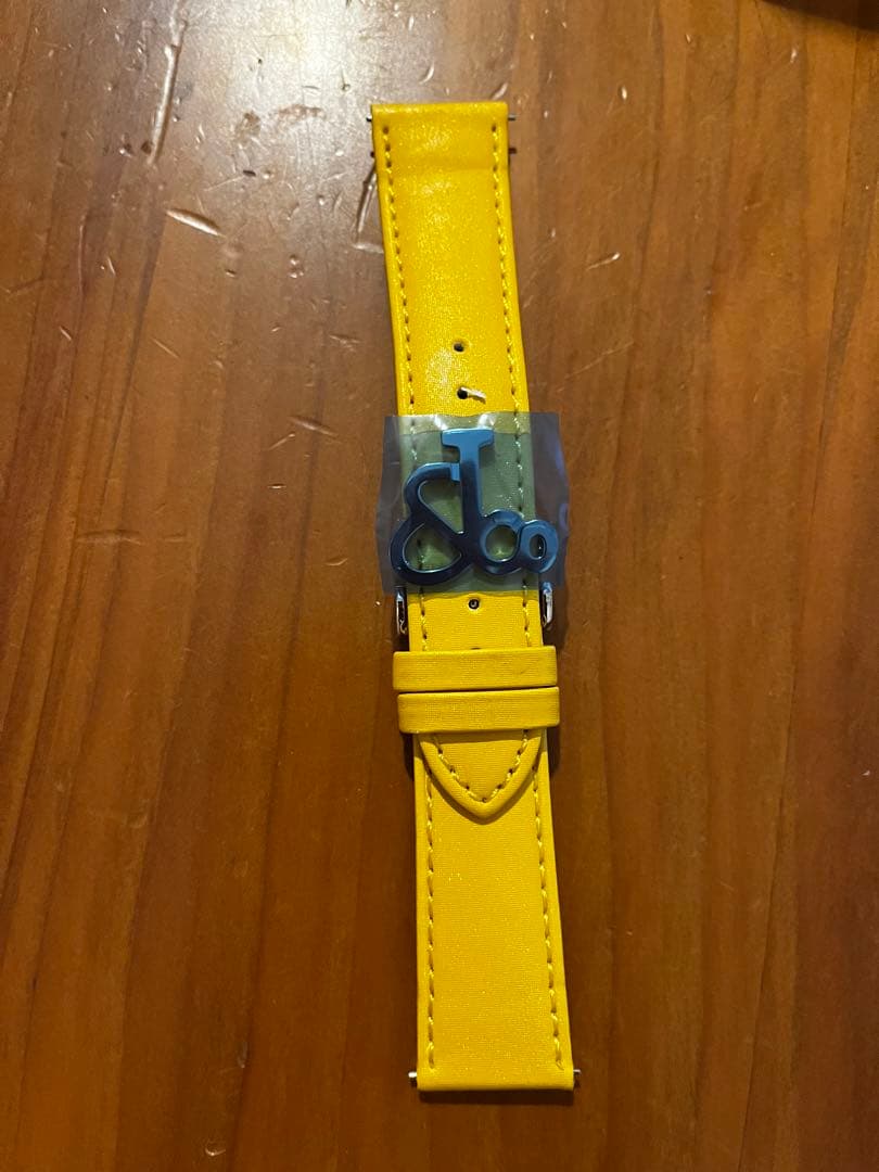 Jacob&co イエロー ベルト 20mm ファイブタイムゾーン