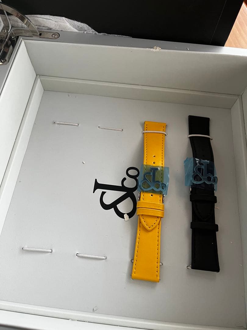 Jacob&co イエロー ベルト 20mm ファイブタイムゾーン