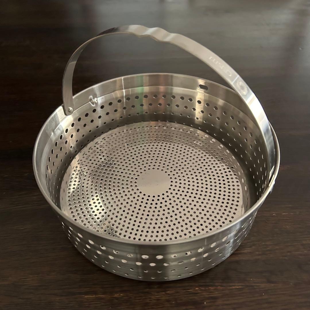 CRISTEL深鍋16・18・20㎝+クッキングバスケット+ハンドル