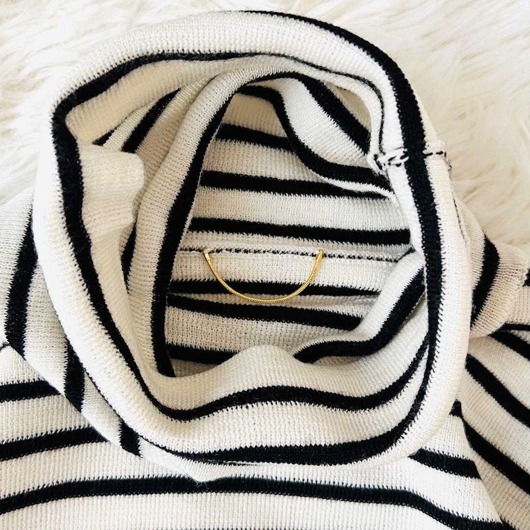 アパルトモン ドゥーズィエムクラス 22AW ボーダータートルネックニット