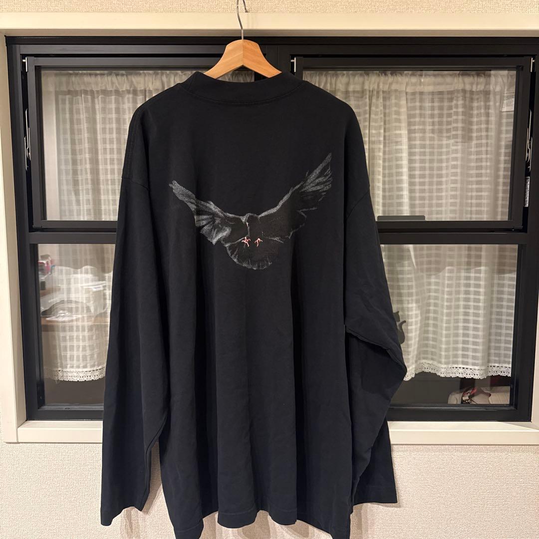 トップス BLACK long sleeve Dove Tee Yeezy gap L