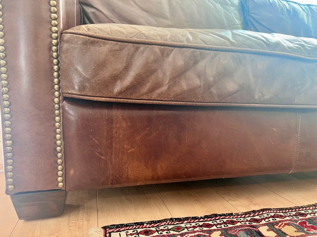 HALOハロ 本革 ２人掛けソファ ヴィンテージ