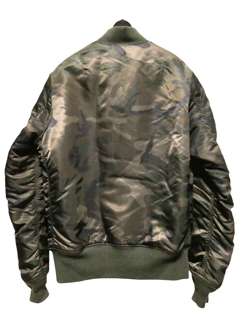 迷彩カモフラ！ビッグサイズL！アルファMA-1フライトジャケット