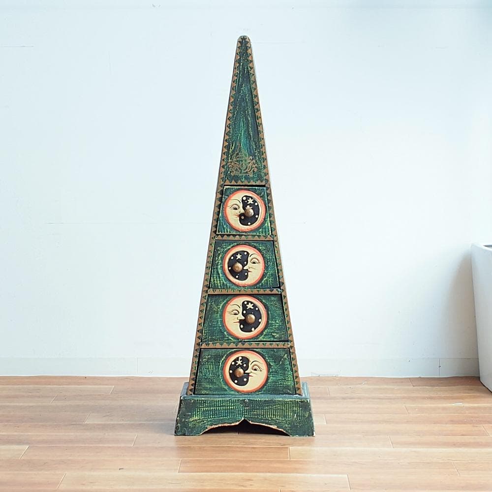 バリ島 スーベニア 三角チェスト 民芸品 アジアン雑貨 珍品