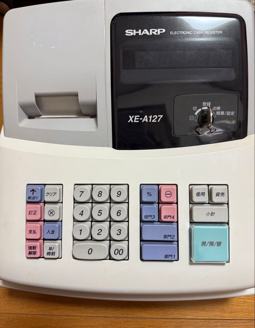 【WH】SHARP XE-A127 レジスター