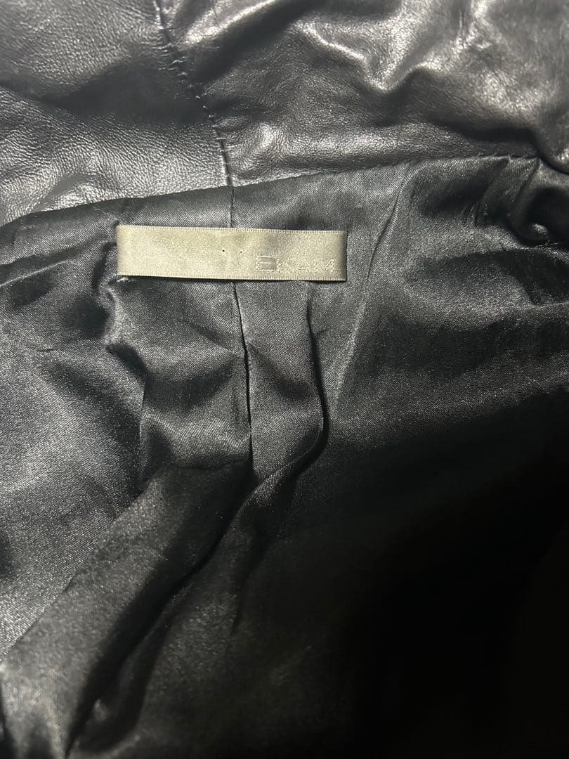 ekam leather jacket 羊革 ライダース レザージャケット