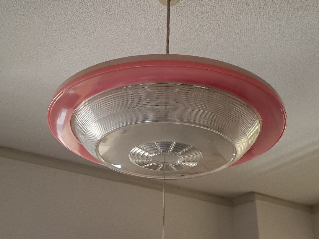 ナショナル　ペンダントライト　蛍光灯　昭和レトロ　スペースエイジ　2個セット