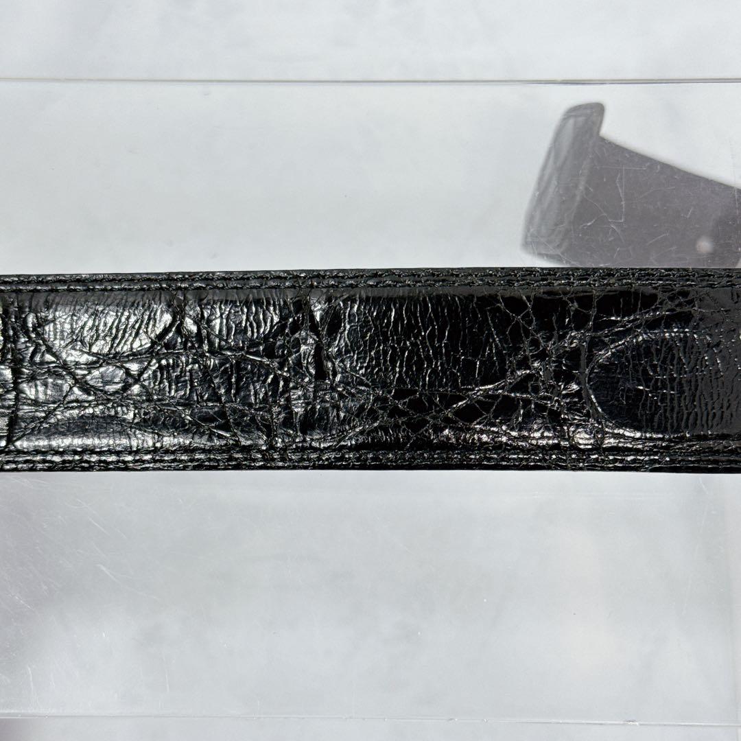 YVES SAINT LAURENT　サンローラン ベルト クロコ 革張り 美品