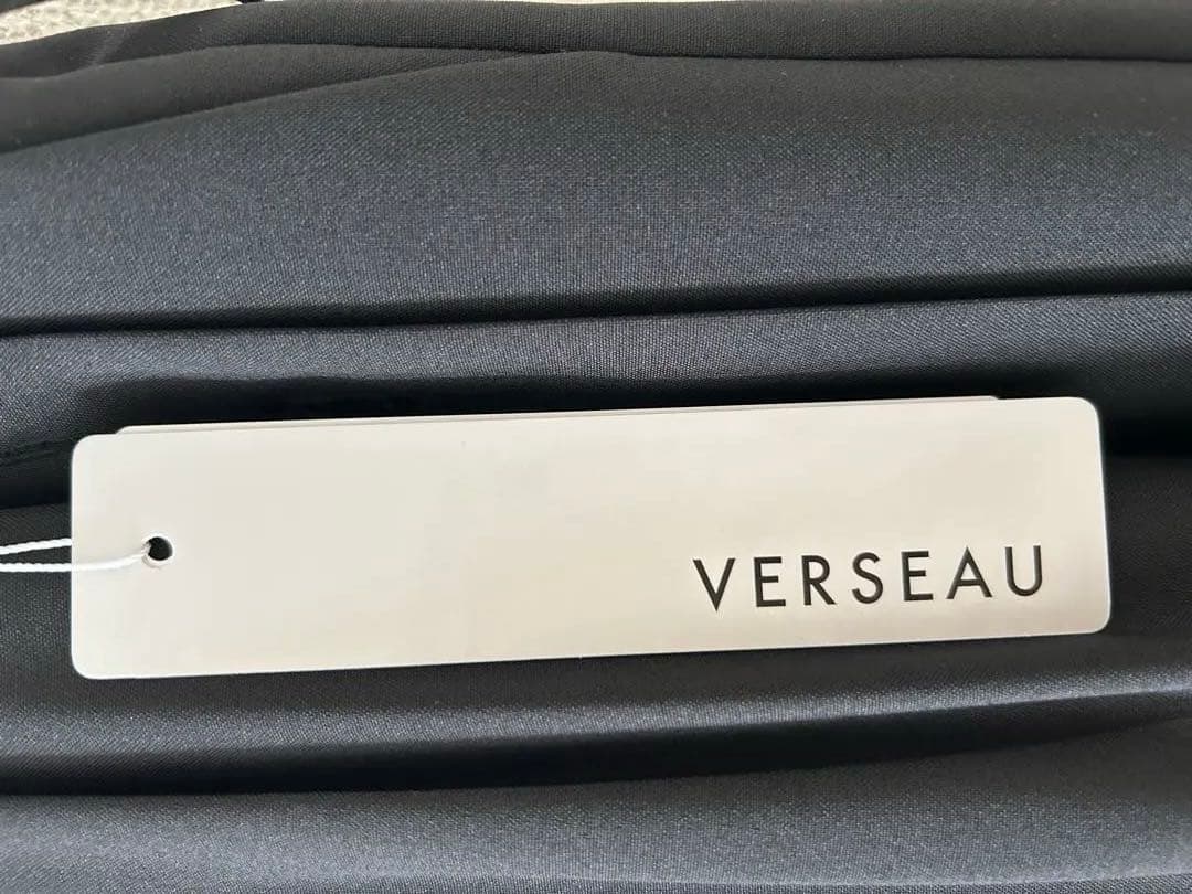 roughlow verseau ハイウエストワイドサロペット ブラック