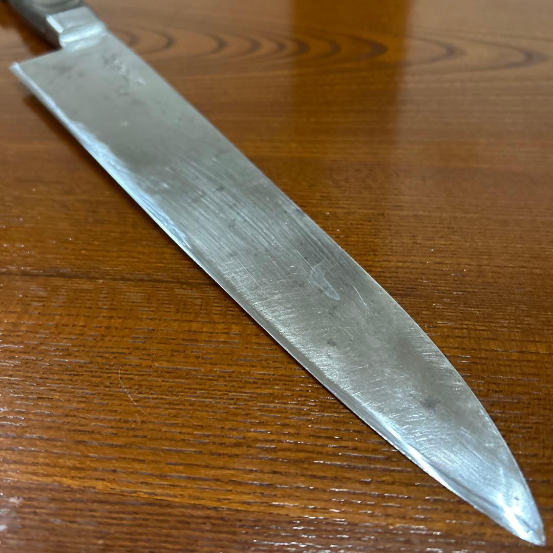 牛刀包丁 兼松作 全長40,5cm刃27cm重約255g厚約2mm ★送料無料