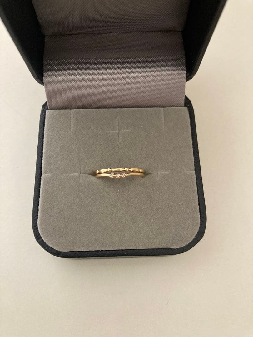 festaria K10YG ダイヤモンド ピンキーリング