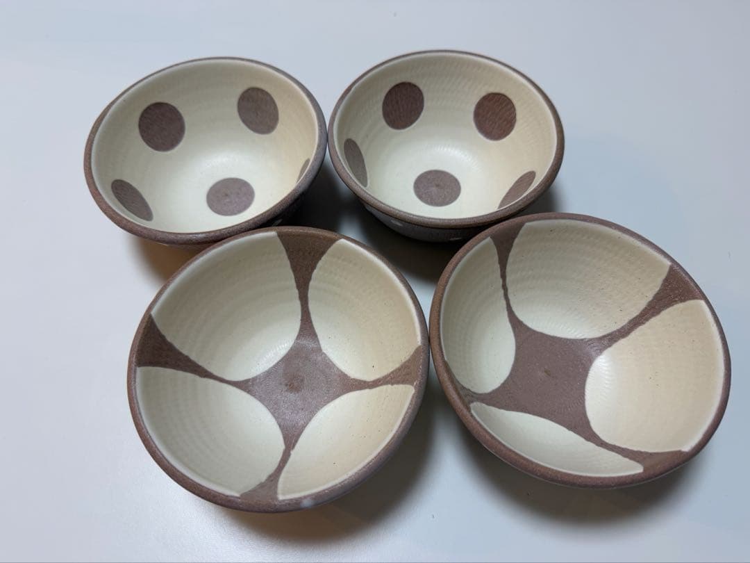 【小石原焼】翁明窯元　スープボウル　４枚セット