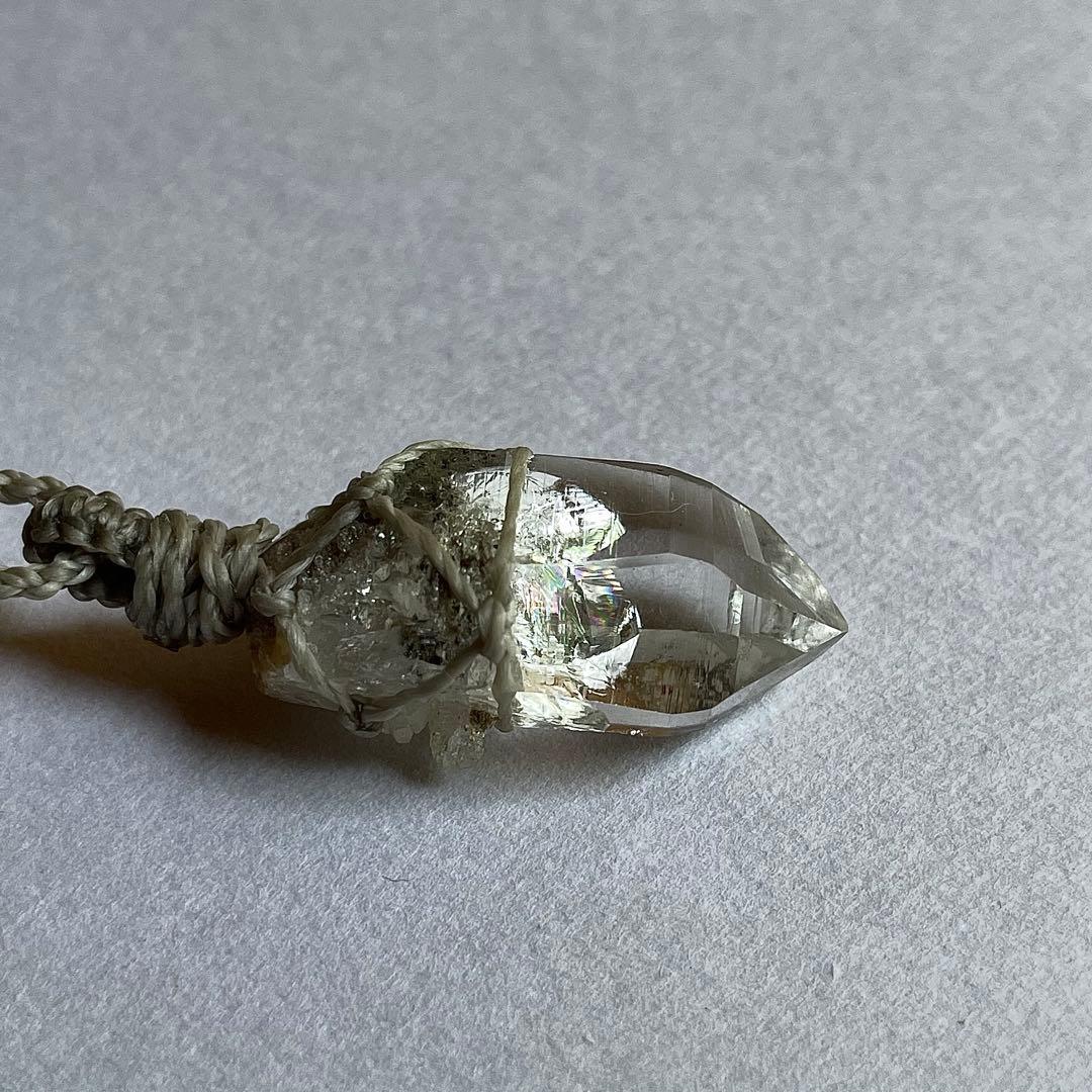 ヒマラヤ水晶 ガネッシュヒマール ＊ マクラメペンダント ネックレス 37