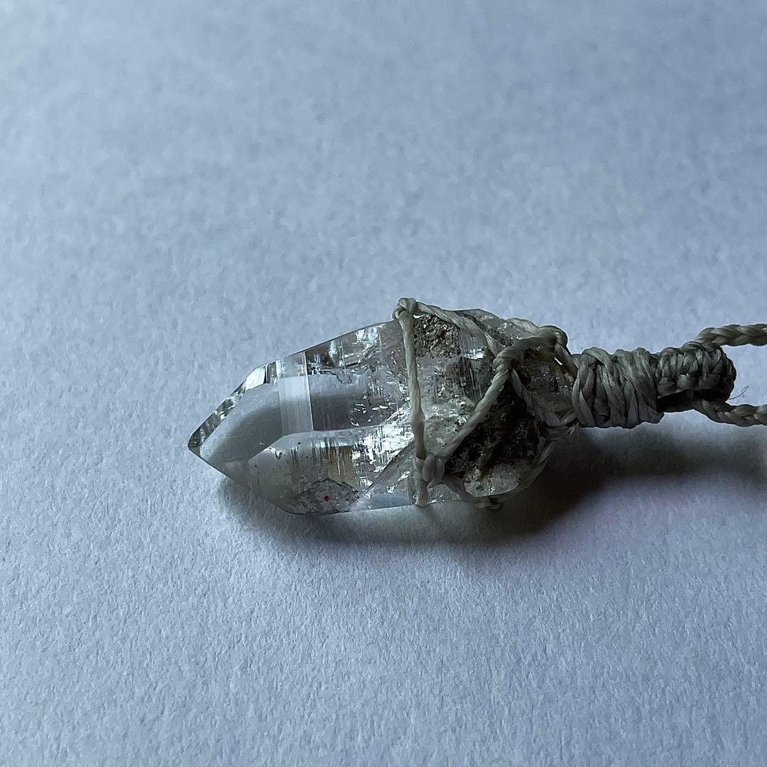 ヒマラヤ水晶 ガネッシュヒマール ＊ マクラメペンダント ネックレス 37