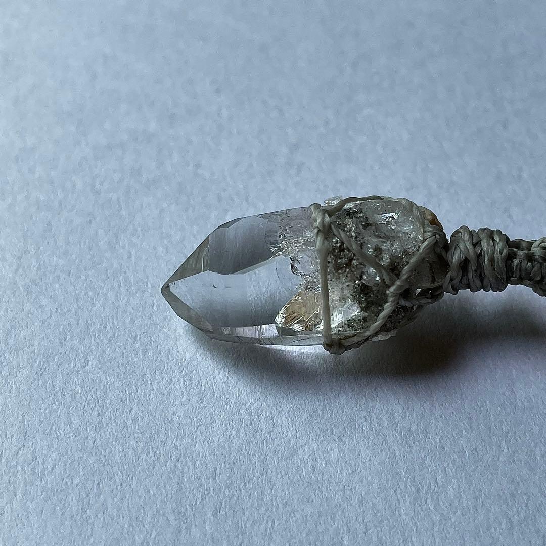 ヒマラヤ水晶 ガネッシュヒマール ＊ マクラメペンダント ネックレス 37