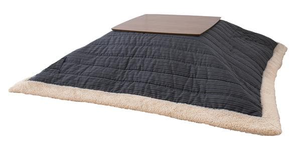 おしゃれ ふかふか かわいい もこもこ さらさら 正方形 こたつ布団 グレー