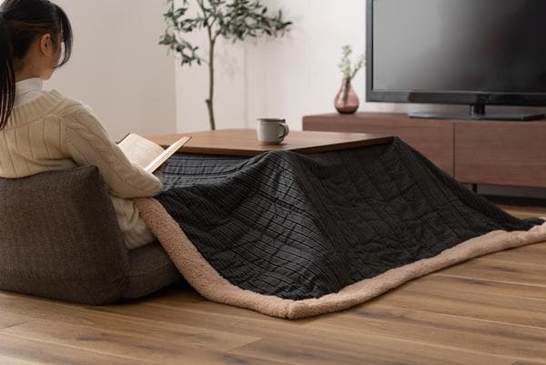 おしゃれ ふかふか かわいい もこもこ さらさら 正方形 こたつ布団 グレー