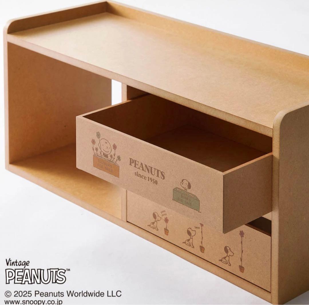 【ベルメゾン】キッチンカウンター上収納ボックス 「スヌーピー」【新品未使用】