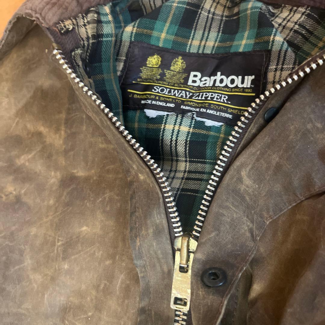 m*c様 バブアー ソルウェイジッパー　barbour ダメージあり