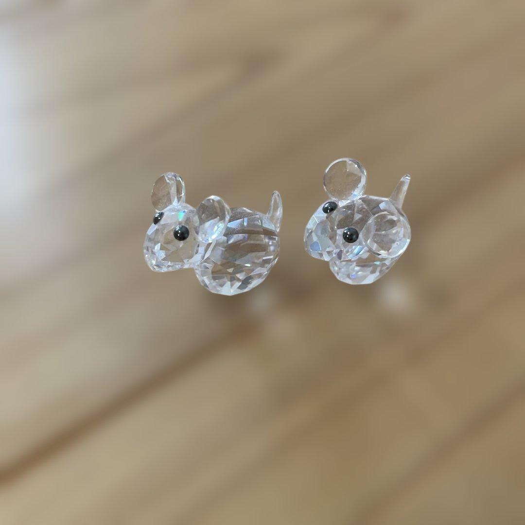 スワロフスキー Swarovski 廃盤品 ネズミ『Jo & Harry』