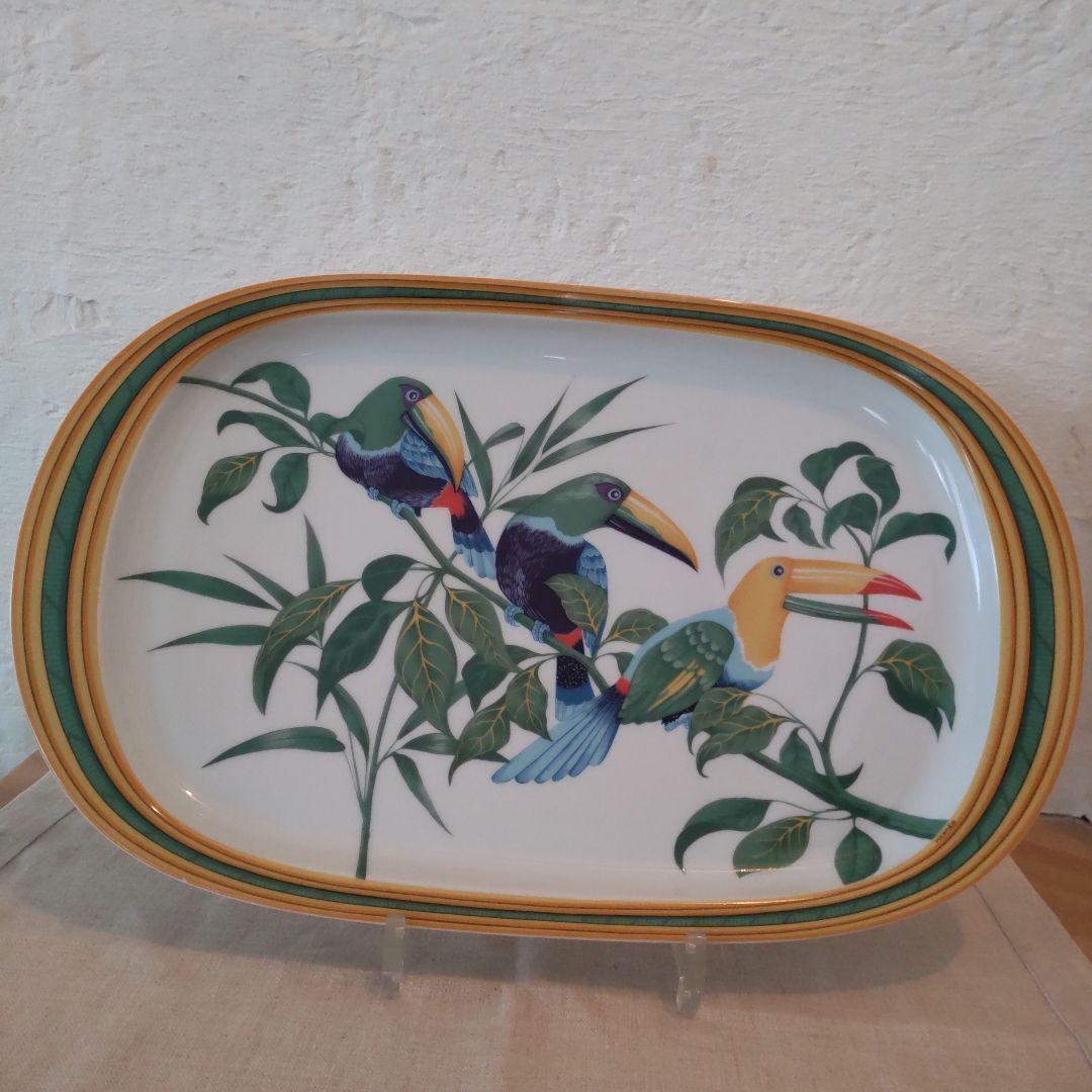 美品☆エルメス食器トゥカンオーバルプレート大皿