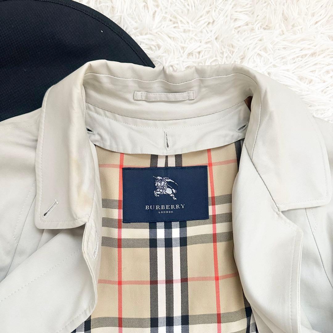 バーバリーロンドン ライナー付き ステンカラーコート ライトベージュ ロング M