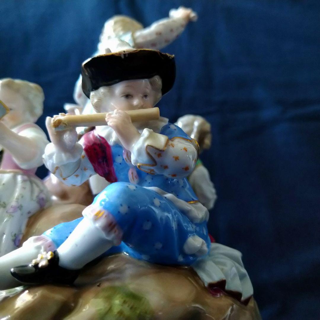 ✤1924年以前・マイセン(Meissen)フィギュリン✤『５人の音楽隊』